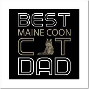 Best Maine Coon Cat Dad Posters and Art